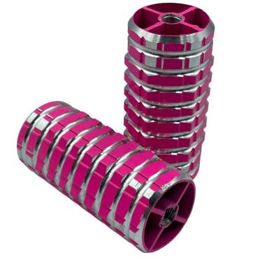 Imagem de Pedaleira Trolhão Grossa Dupla Bmx Bike Bicicleta Rosa Neon-Unissex