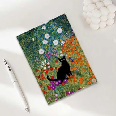 Imagem de Caderno de gato, caderno A5 para anotações de escritório, agenda de 21 x 14,7 cm, agenda de viagem, presentes para amantes de gatos-29