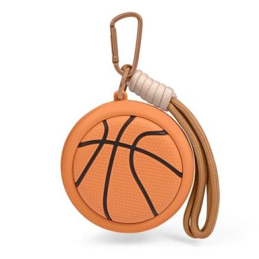 Imagem de Woyinger Bolsa esportiva de silicone adequada para estojo de carregamento de AirPods, bolsa de fone de ouvido para acessórios com gerenciamento de cabos, capa de fone de ouvido e bolsa de moedas para