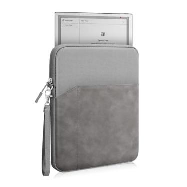 Imagem de Capa para tablet iFLYTEK AINOTE 2 27.1 cm, bolsa protetora completa de 360°, bolsa de armazenamento portátil, resistente à água, cinza escuro