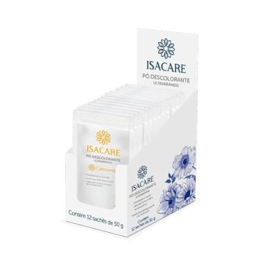 Imagem de Isacare – Pó Descolorante Camomila 50g | Clareamento Ultrarrápido até 8 Tons, Brilho e Hidratação | Fórmula Profissional com Ação Suavizante e Anti-Quebra