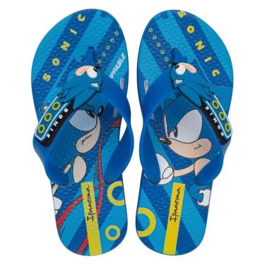 Imagem de Chinelo Infantil Menino Estampa Sonic Conforto Ipanema