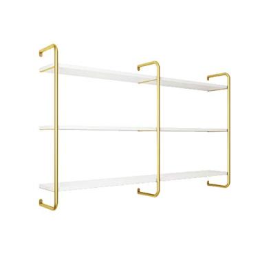 Imagem de Rack de armazenamento de esmalte de parede de metal, suporte de esmalte de parede, suporte de exibição de metal para esmalte, prateleira de armazenamento e acabamento de cosméticos, usado para