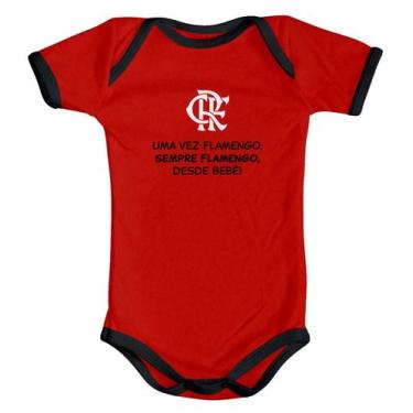 Imagem de Body Uma Vez Flamengo Sempre Bebê Oficial Bodie Torcidababy, Vermelho,
