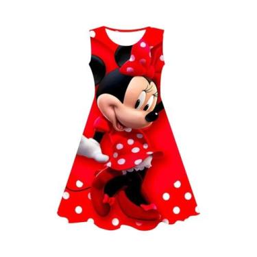 Imagem de Fantasia De Cosplay Da Minnie Mouse Para Meninas, Vestido De Princesa 