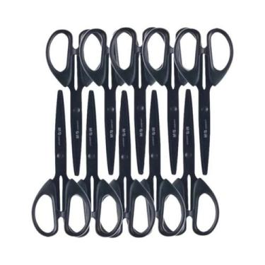 Imagem de Tesoura De Aço Inoxidável Preta De 160mm, Resistente Ao Desgaste E Dur