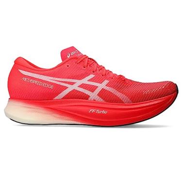 Imagem de ASICS Tênis de corrida unissex METASPEED Edge+, Diva Rosa/Branco, 14 Wide Women/12.5 Men