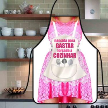 Imagem de Avental Divertido E Personalizado: Nascida Pra Gastar - Recanto da Cos