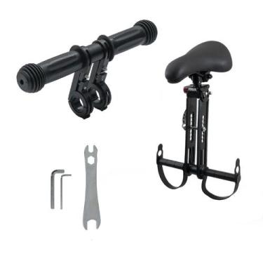 Imagem de Cadeirinha assento infantil dianteira p/ bicicleta c/ suporte de mão -