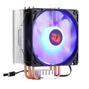 Imagem de Air Cooler Redragon Buri CC-1055B, LED Azul, AMD/Intel, 120mm, Preto - CC-1055B-Unissex