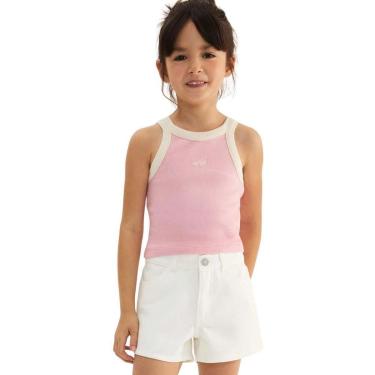 Imagem de Regata Hering Cropped Infantil Menina Em Ribana-Feminino