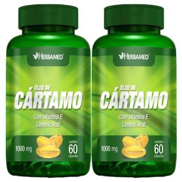 Imagem de Kit 2X Oleo de Cartamo com Vitamina E - 60 Cápsulas - Herbamed-Masculino