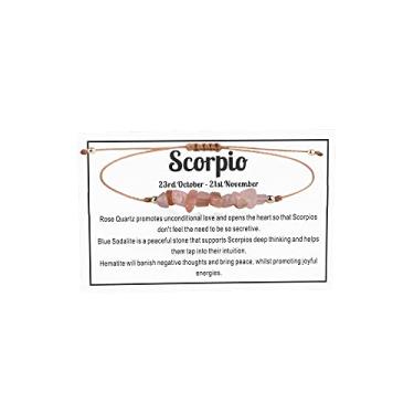 Imagem de Fuqimanman2020 12 pulseiras elásticas com pedras naturais de cristal do zodíaco do zodíaco para cura com pedra preciosa de cura ajustável para casais, amizade, reiki, ioga, meditação, joias, 8 inch