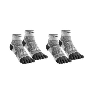 Imagem de Meias De Corrida Masculinas COOLMAX De Cinco Dedos, Respiráveis, De Se