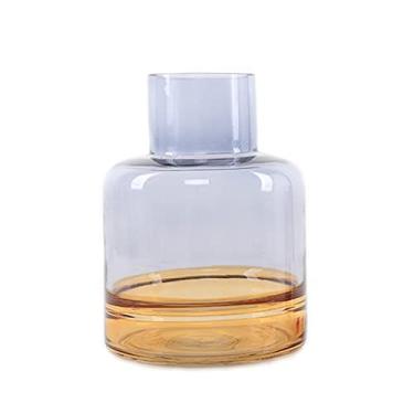 Imagem de URGDWEKJY Vaso Moderno Minimalista Criativo Vaso de Vidro Transparente Decoração Casa Sala de Estar Modelo Sala de TV Arranjo de Flores Arranjo de Flores Vasos de Flores (C)