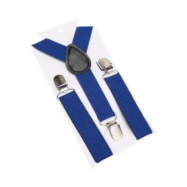 Imagem de Suspensórios Elásticos Ajustáveis Coloridos Para Crianças Meninos E Me