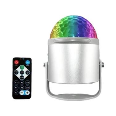 Imagem de Luz De Disco LED RGB Para Palco, Bola DJ Rotativa, Controle De Som, Co
