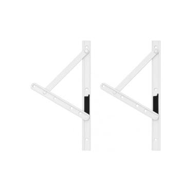 Imagem de BRAÇO MAXIM-AR 80CM/800MM JANELA LINHA 25 BRANCO ARTICULADO PAR