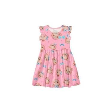 Imagem de Vestido Bebê Infantil Manga Curta Alakazoo Ref. 46600-Feminino