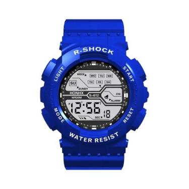 Imagem de Relógio Digital Eletrônico Esportivo Masculino Com Mostrador Grande De