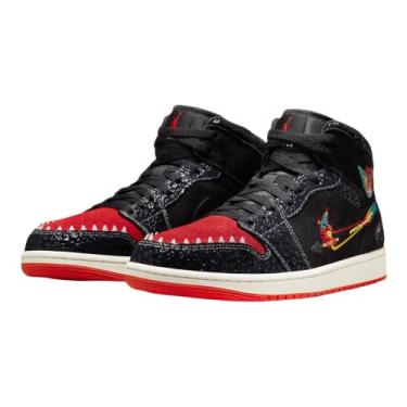 Imagem de Jordan 1 Mid Men's Basketball Limited Siempre Familia DN4904-001 (DN4904-001, Numeric_9) Black