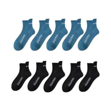 Imagem de Meias Esportivas Casuais De Algodão Respirável E Absorvente De Suor Ma