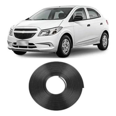 Imagem de Borracha Protetora Borda Porta Preta Onix 4 Portas 10m Mini [f103]