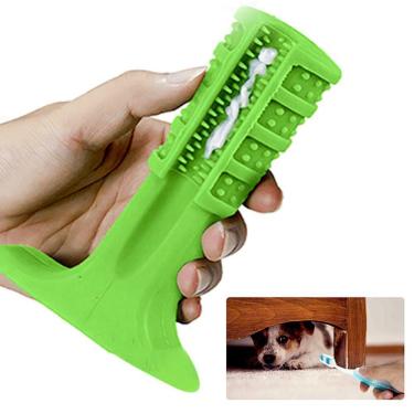 Imagem de Escova Dentes Canino Mordedor Cachorro Limpeza Pet Cao