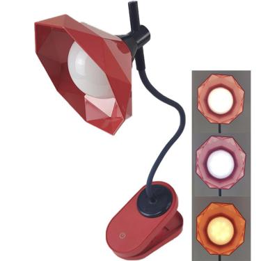 Imagem de Luminária De Mesa Com Garra Diamante Touch Articulável