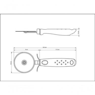 Imagem de Cortador Para Pizza Tramontina Utilitá Em Aço Inox Branco