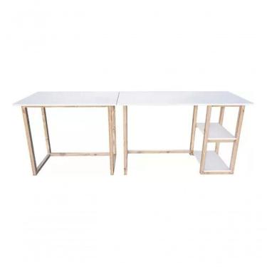 Imagem de Kit Mesa Base Cômoda Ambiente Bancada Escrivaninhas Promoção