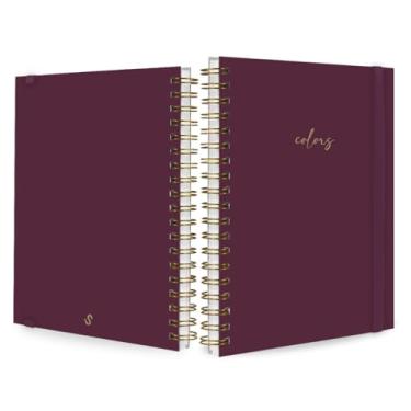 Imagem de Caderno Capa Dura Colegial 96 Folhas Espiral para Anotações Tipo Caderneta Caderno A5 Estilo Caderno de Anotações Alternativa ao Caderno 96 Folhas Capa Dura Não Acompanha Caneta (Marsala,01 Matéria (100 folhas))