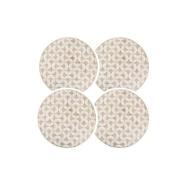 Imagem de Jogo Americano 38cm Dourado Kit 4 Rafimex