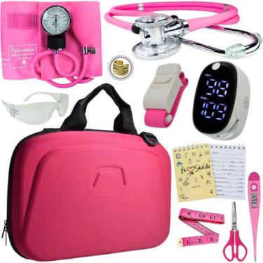 Imagem de Kit Enfermagem Maleta Completo Super Luxo + Monitor Glicose - Love Sau