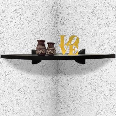 Imagem de Prateleira De Parede Canto Organizadora Quarto Sala Cozinha 35 X 35 Pr