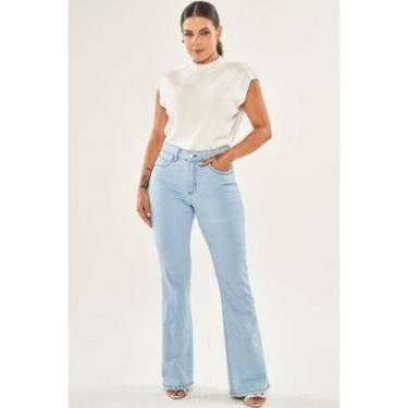 Imagem de CALÇA JEANS FEMININA FLARE PETIT DOCE TRAMA-Feminino