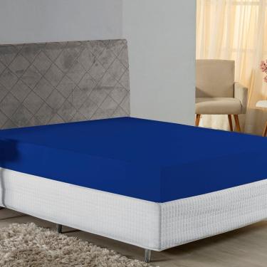 Imagem de Lençol Com Elástico Casal Nobre Viúva 1 Peça 30cm De Altura Malha 100% Algodão - Royal