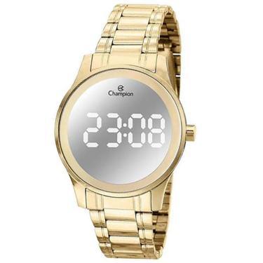 Imagem de Relógio Champion Feminino Digital Dourado Ch48046b