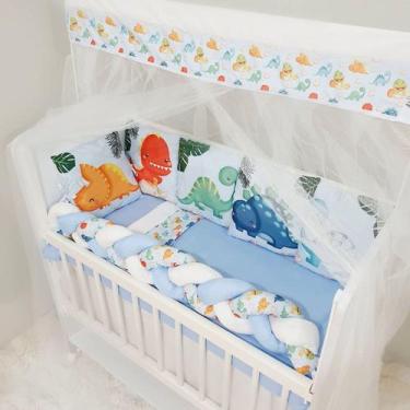 Imagem de Kit Mini Berço para Bebe Menino 13 peças 80cm x 40cm - Avm Enxovais, D