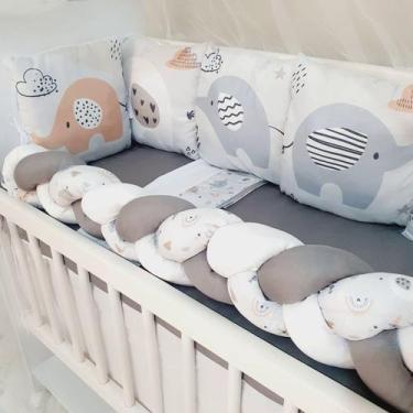 Imagem de Kit Mini Berço para Bebe Menino 13 peças 80cm x 40cm - Avm Enxovais, E