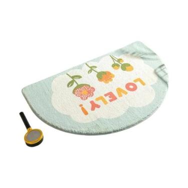 Imagem de Tapetes De Banho Antiderrapantes Com Estampa De Flores Frescas, Tapete