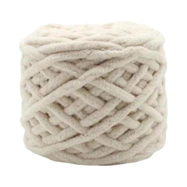 Imagem de Fio De Tricô Chenille Macio 4 Peças 400g Algodão Ice Strip Linha DIY L