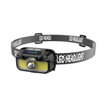 Imagem de Lanterna De Cabeça Ajustável À Prova d'Água Com Sensor De Movimento Va