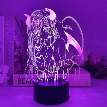 Imagem de Luz noturna Succubus Little Demon Modelo 3D USB 5V Acrílico - Taiyuank