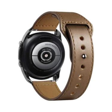 Imagem de Pulseira De Couro Unissex Compatível Com Samsung Galaxy Watch 7/6/5/Pr