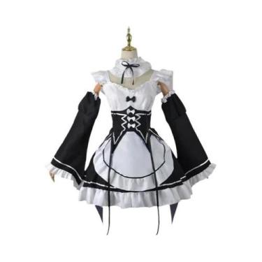 Imagem de Fantasia De Cosplay Anime Ram Brake Preta Para Mulheres E Meninas, Ves