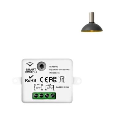 Imagem de Interruptor De Luz Com Controle Remoto Sem Fio 433MHz, Receptor De Rel