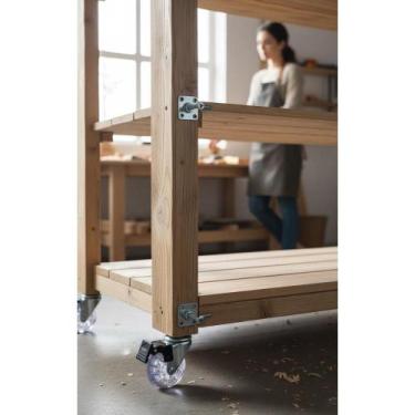 Imagem de 4 Rodinhas Gel Silicone 50mm: 2 C/ 2 S/ Trava - Congratulations Store