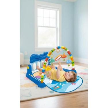 Imagem de Tapete Atividades Bebê Piano Baleia Azul Musical - Congratulations Sto