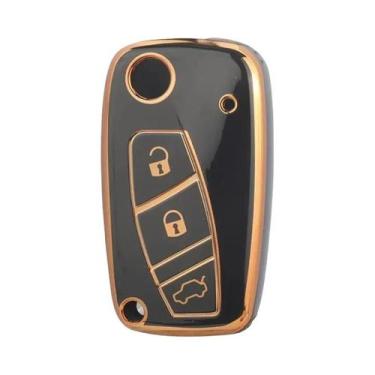 Imagem de Capa De Chave Remota TPU Para Carros Fiat IVECO, Compatível Com Punto,